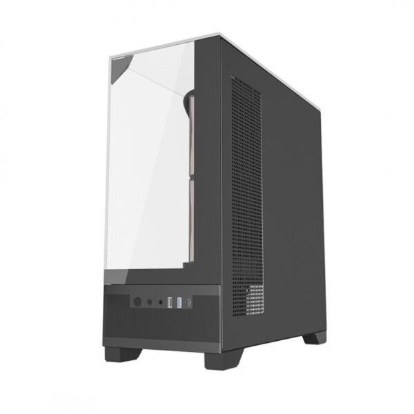 Gabinete Mirage Mini Black | 3 Ventiladores ARGB Molex | Micro-ATX | USB-C | GPU hasta 400mm